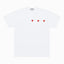 Comme des Garçons PLAY Triple Heart T-Shirt White