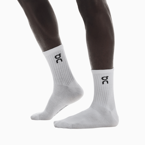 On Logo Sock High 3P White