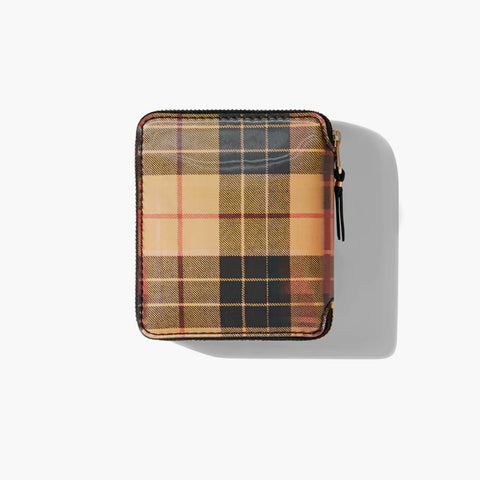 Comme Des Garçons Lenticular Tartan Zip Pouch Red / Yellow