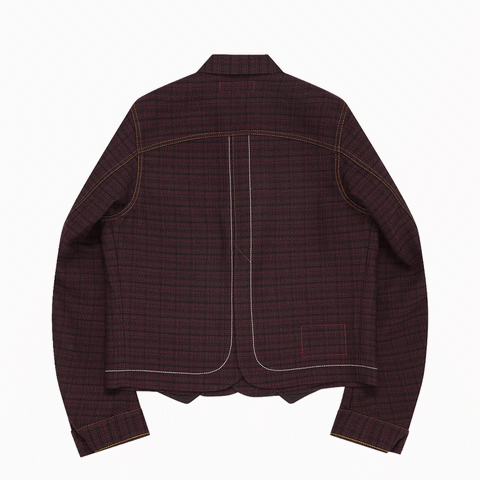 Junya Watanabe MAN x Levi's Curved Jacket Burgundy / Black