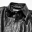 Acne Studios Leather Shirt Jacket Black