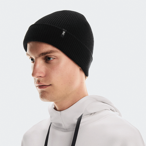 On Merino Beanie Black