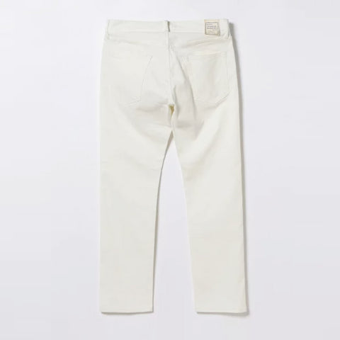 Beams Plus Pique Stretch 5 Pockets Pants White