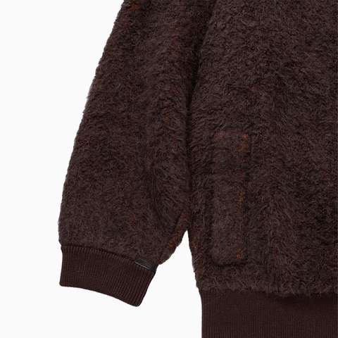The Inoue Brothers Suri Bomber Jacket Dark Brown / Orange