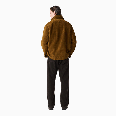 Studio Nicholson Bowe Suede Jacket Mustard