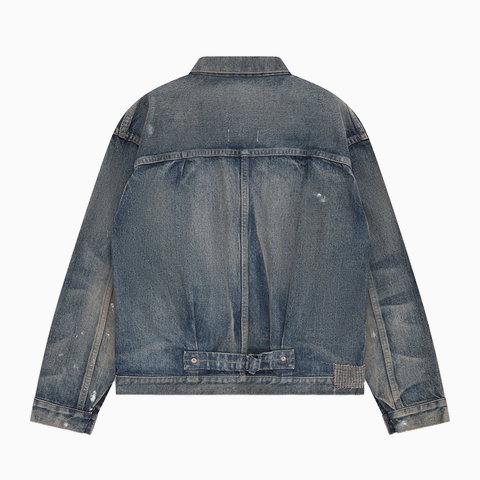 Junya Watanabe MAN x New Manual Patchwork Denim Jacket Washed Indigo