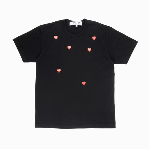 Comme des Garçons PLAY Many Heart T-Shirt Black