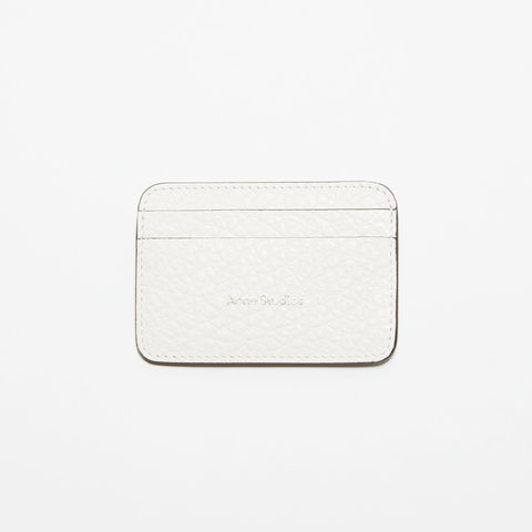 Acne Studios Grained Leather Card Holder White