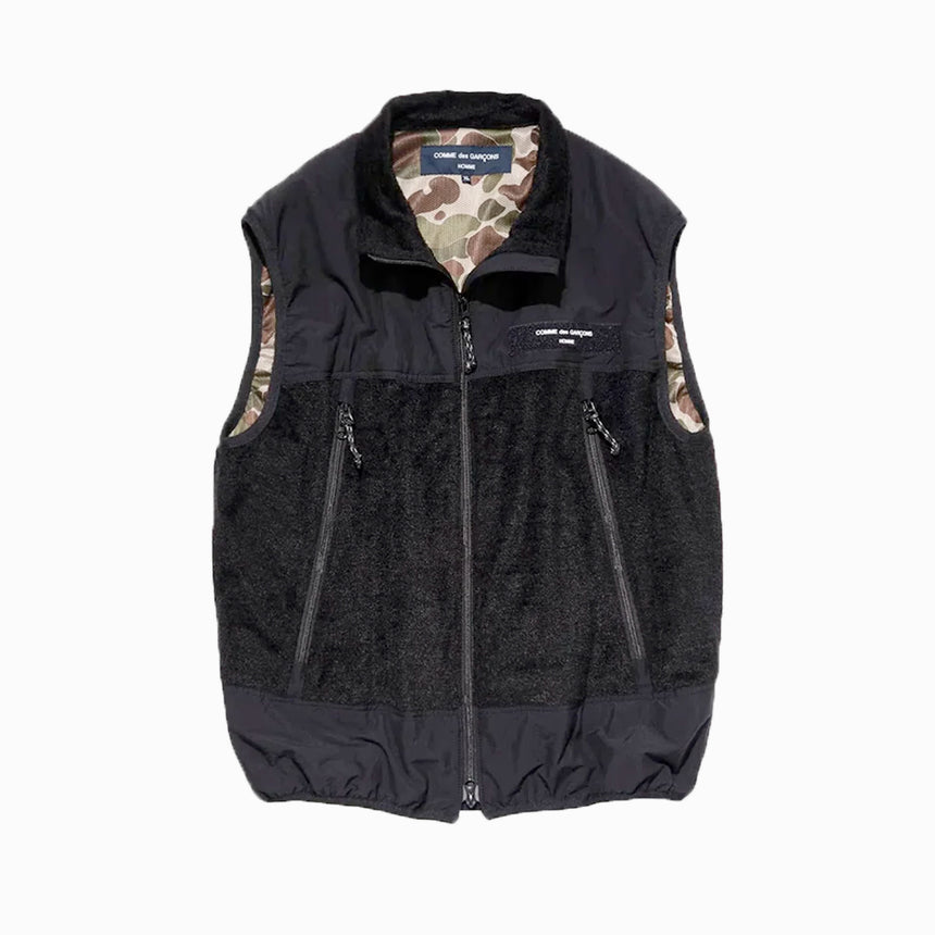 Comme des Garçons HOMME Fleece Vest Black