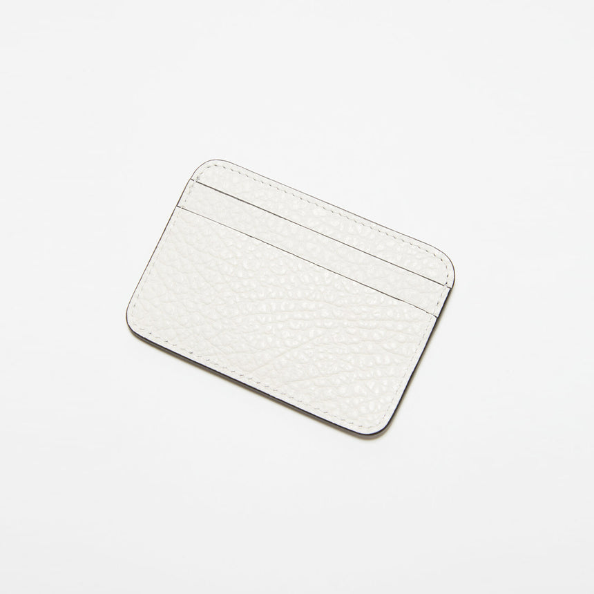 Acne Studios Grained Leather Card Holder White