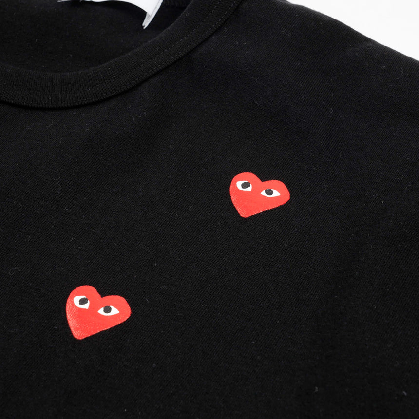 Comme des Garçons PLAY Many Heart T-Shirt Black