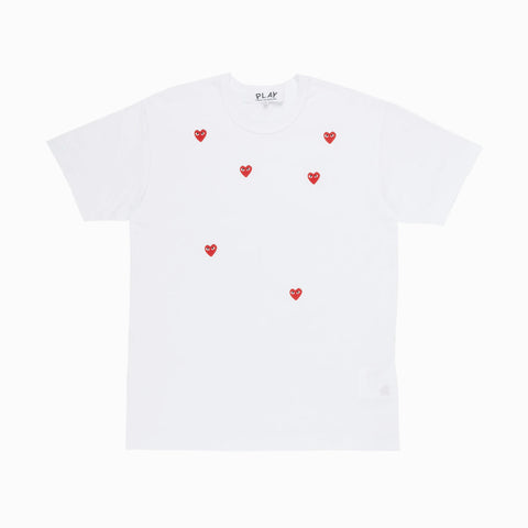 Comme des Garçons PLAY Many Heart T-Shirt White