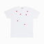 Comme des Garçons PLAY Many Heart T-Shirt White