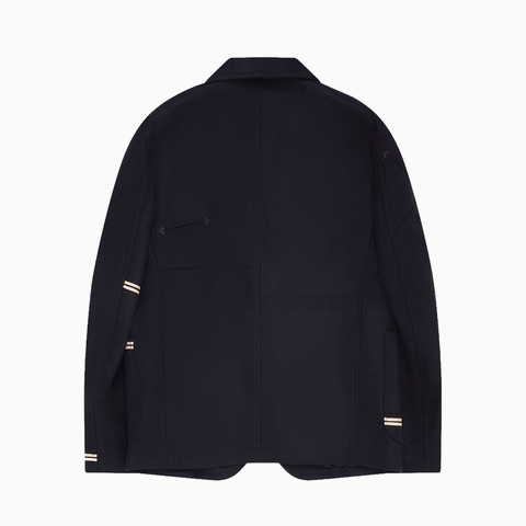 Junya Watanabe MAN x Rebuild by Needles Two Button Star Blazer Navy