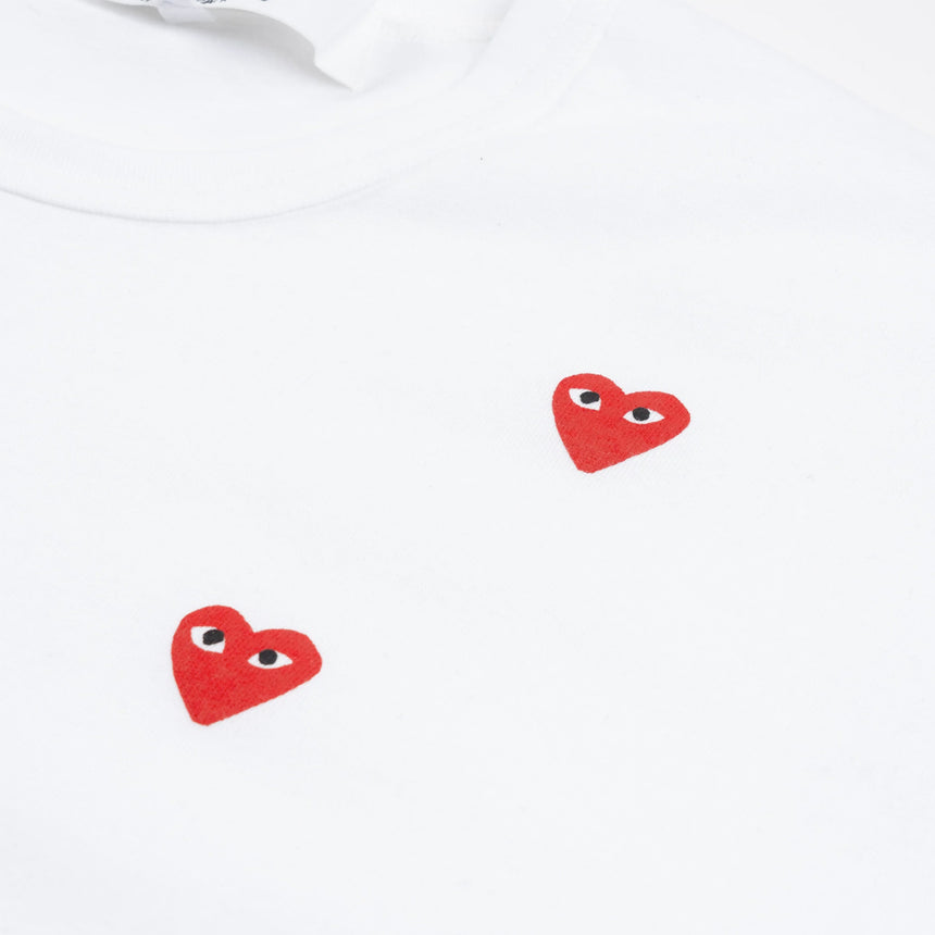 Comme des Garçons PLAY Many Heart T-Shirt White