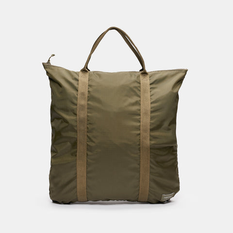 Porter-Yoshida & Co. Flex 2Way Tote Bag Olive Drab