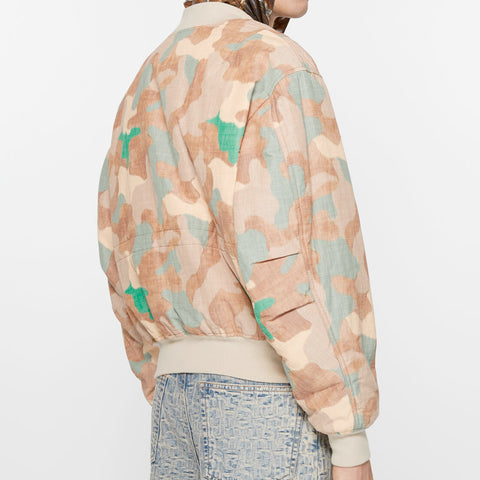 Acne Studios Bomber Jacket Orange / Green