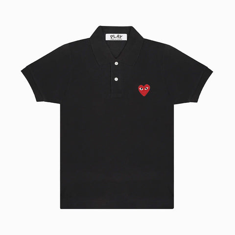 Comme des Garçons PLAY Polo T-Shirt Black