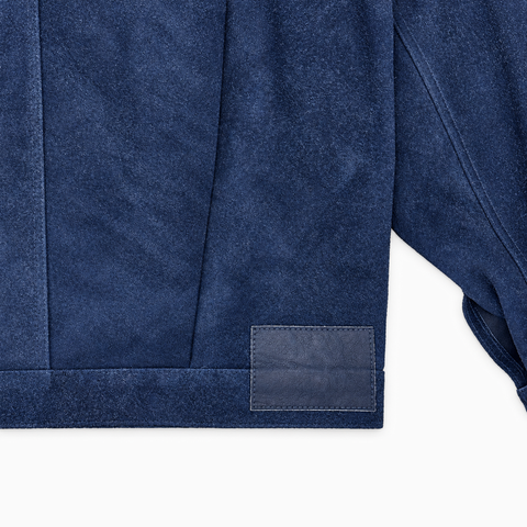 YÂR'İN Type 1 Cashmere Suede Jacket Navy