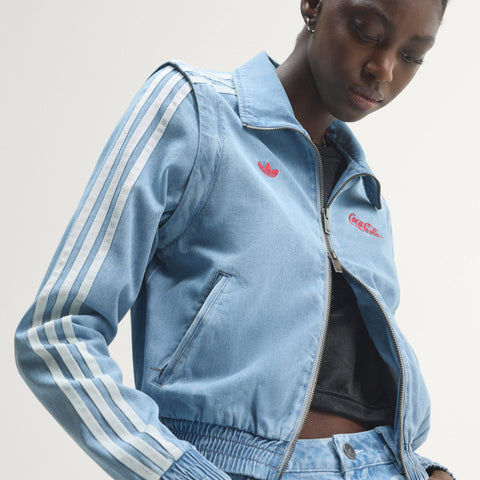 adidas Originals x Coca-Cola Firebird Reg Denim Track Top Light Denim