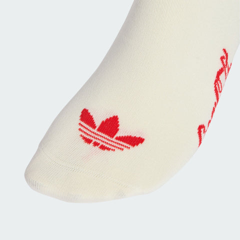 adidas Originals x Coca-Cola Graphic Crew Sock 2 Pair Per Pack Core White / Vivid Red