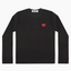 Comme des Garçons Play Heart Logo Longsleeve T-Shirt Black