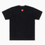 Comme des Garçons Play Heart on Back Middle Logo T-Shirt Black