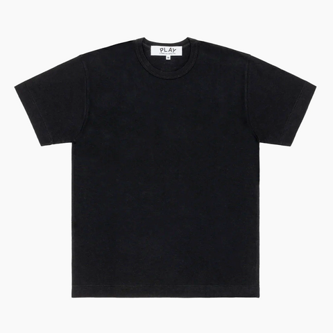 Comme des Garçons Play Heart On Back Middle Logo T-Shirt Black