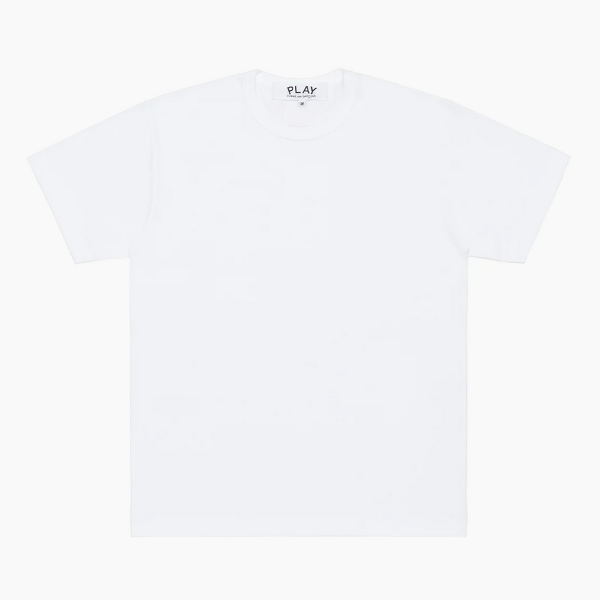 Comme des Garçons Play Heart On Back Middle Logo T-Shirt White