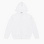 Comme des Garçons Play Heart On Back Zipper Hoodie White