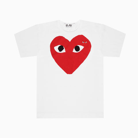 Comme des Garçons PLAY Heart Logo T-Shirt White