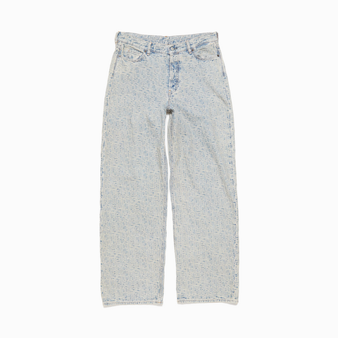 Acne Studios 1981M Monogram Jeans Blue / Beige