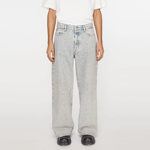 Acne Studios 1981M Monogram Jeans Blue / Beige