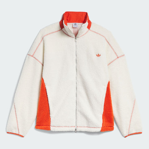 adidas Originals Adams Blvd Fleece Jacket Off White / Preloved Red