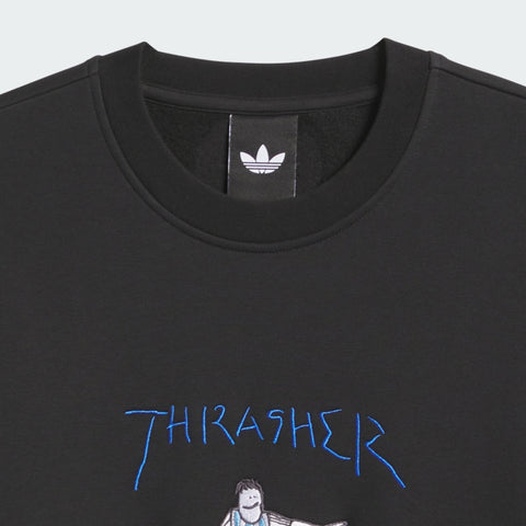 adidas Originals x Thrasher x AFA Argentina Crewneck Sweatshirt Black