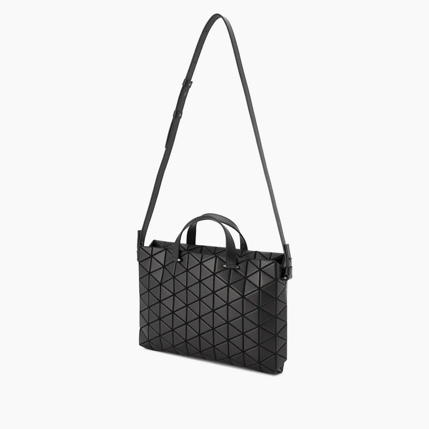 Bao Bao Issey Miyake Tonneau Matte Handbag Matte Black