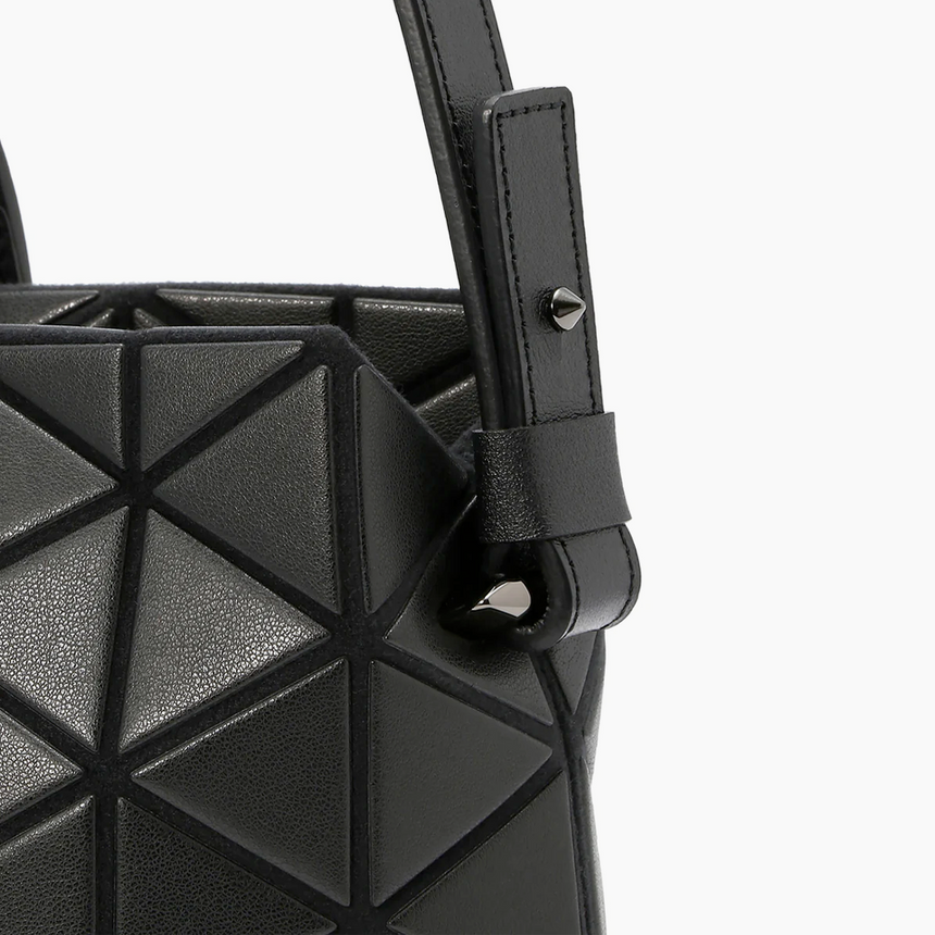 Bao Bao Issey Miyake Tonneau Matte Handbag Matte Black