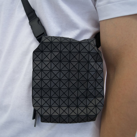 Bao Bao Issey Miyake Beetle Reflector Shoulder Bag Gunmetal