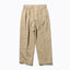 Beams Plus 2 Pleat Twill Wide Trousers Sand
