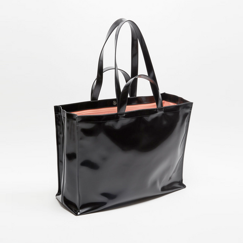 Acne Studios Logo Shoulder Tote Bag Black