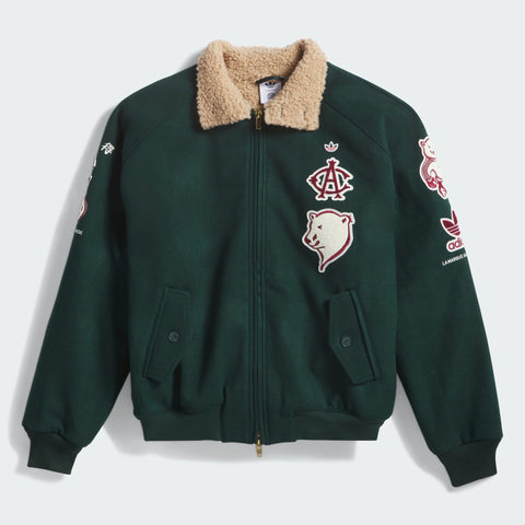 adidas Originals x CLOT by Edison Chen Varsity Jacket Green Night