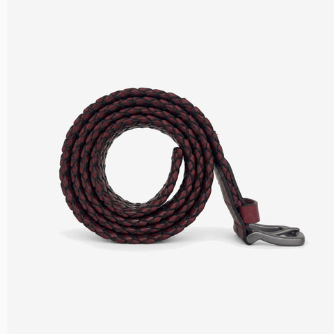 Yâr’in Custom Hand Braided Belt 727 Burgundy
