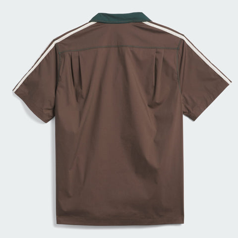 adidas Originals x CLOT Bowling Shirt by Edison Chen Dark Brown