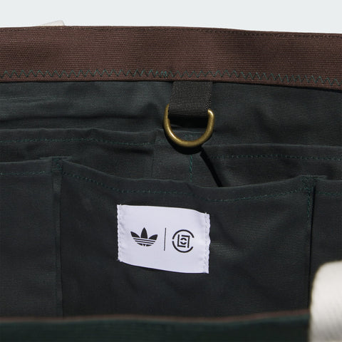 adidas Originals x CLOT Tote Bag by Edison Chen Green Night / Dark Brown