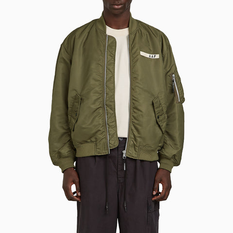 Applied Art Forms Flight Bomber Jacket Dark Khaki