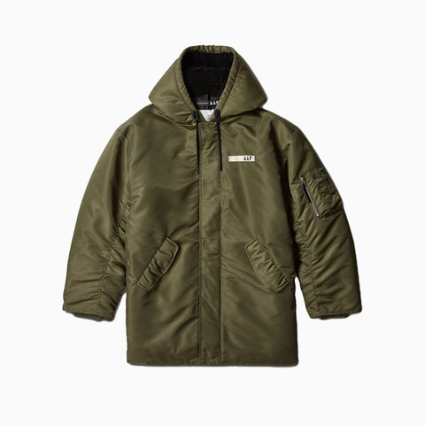 Applied Art Forms Flight Coat Dark Khaki