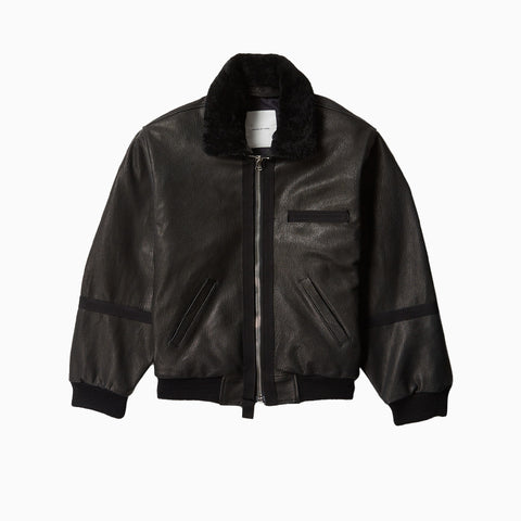 Applied Art Forms AM2-9 Aviator Jacket Black