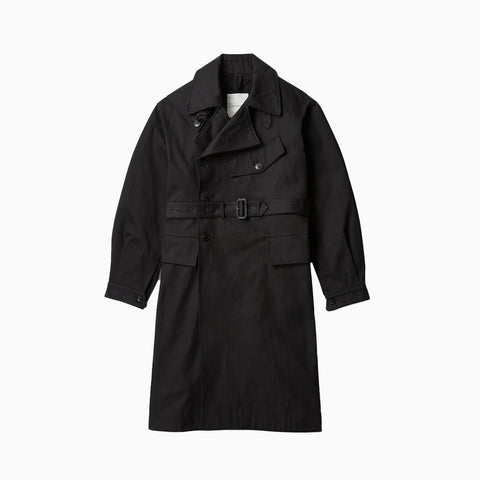 Applied Art Forms AM2-5 Motorcycle Trench Coat Black