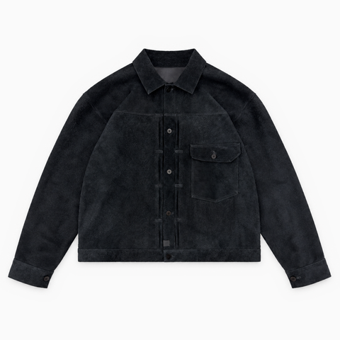 YÂR'İN Type 1 Cashmere Suede Jacket Black