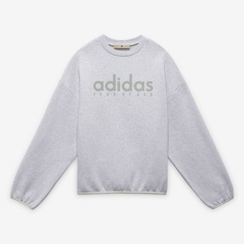 adidas Originals x Fear of God Athletics Heahther Fleece Crewneck Light Grey Heather